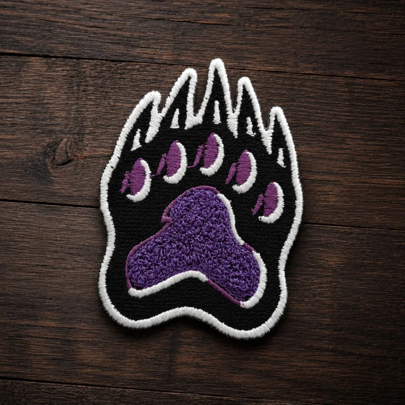 Chenille patch sample